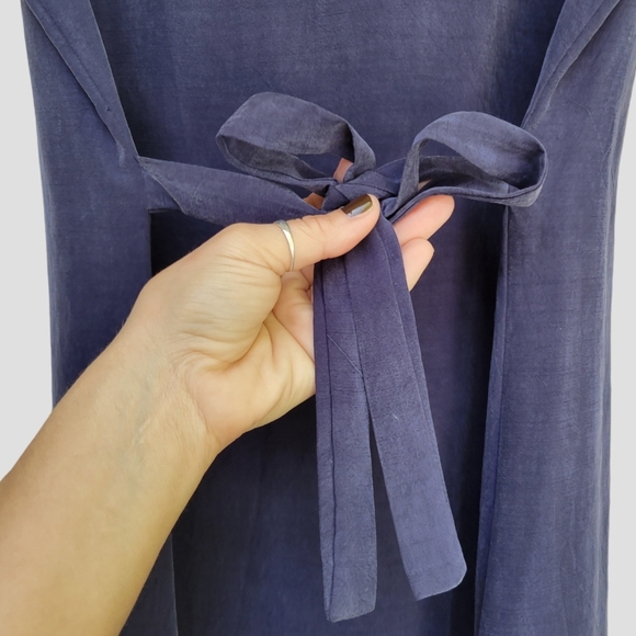 VINTAGE 1990s JESSICA HOWARD Button Front Shift Dress Navy - Picture 5 of 10